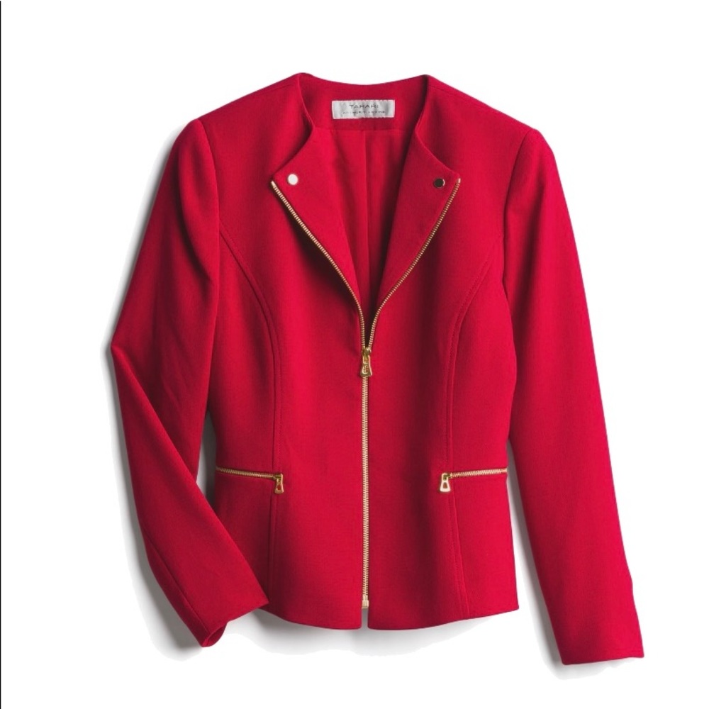Red Tahari Blazer Size 2